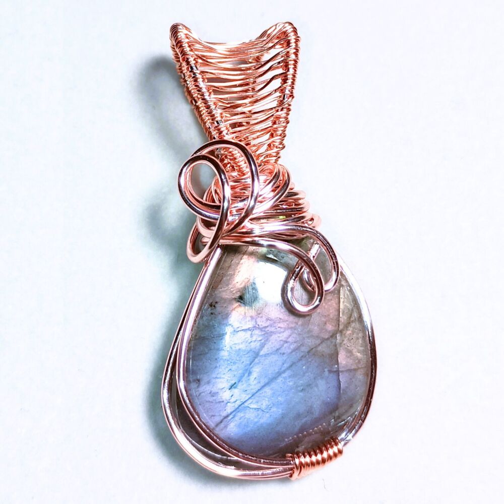 Purple Majesty Amulet | Handmade Purple Flash Intentional Labradorite Pendant